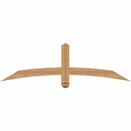 Ekena Millwork Bellingham Timber Gable Bracket, Western Red Cedar, 60"W x 17"H x 3 1/2"D x 3 1/2"F, 7/12 Pitch GBW060X17X0404BEL00SWR